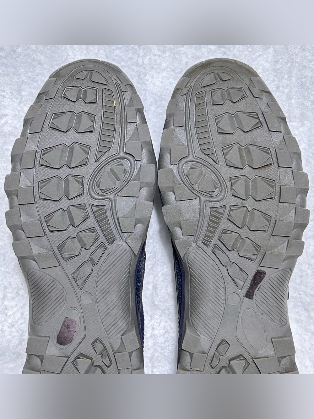 Omega Mens Blue Faux Leather Hook & Loop Strap Walking Sneakers Shoes SZ 10.5 D - Picture 9 of 11